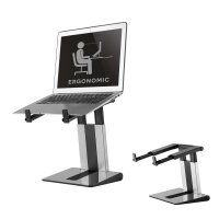 Neomounts by Newstar Faltbarer Laptop-Ständer - Notebook-Ständer - Silber - 25,4 cm (10 Zoll) - 43,2 cm (17 Zoll) - 254 - 431,8 mm (10 - 17 Zoll) - 5 kg