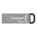 Kingston DataTraveler 64GB Kyson USB-Stick - 64 GB - USB Typ-A - 3.2 Gen 1 (3.1 Gen 1) - 200 MB/s - Ohne Deckel - Silber