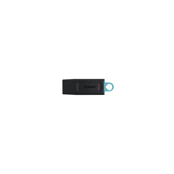 Kingston DataTraveler Exodia – USB 3.2 USB-Stick - 64 GB - USB Typ-A - 3.2 Gen 1 (3.1 Gen 1) - Kappe - 11 g - Schwarz - Türkis
