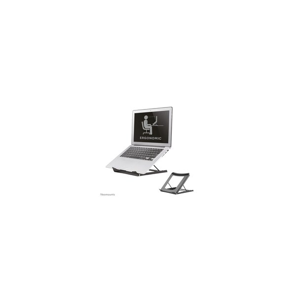 Neomounts NSLS075BLACK Laptop-Halterung 10-16" - faltbar - kompakt - universal - Laptop-Ständer - Schwarz - Stahl - 25,4 cm (10") - 40,6 cm (16") - 5 kg
