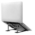 Neomounts NSLS085BLACK Laptop-Halterung 10-17" - faltbar - kompakt - universal - Laptop-Ständer - Schwarz - Aluminium - 25,4 cm (10") - 43,2 cm (17") - 254 - 431,8 mm (10 - 17")