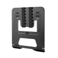 Neomounts NSLS085BLACK Laptop-Halterung 10-17" - faltbar - kompakt - universal - Laptop-Ständer - Schwarz - Aluminium - 25,4 cm (10") - 43,2 cm (17") - 254 - 431,8 mm (10 - 17")