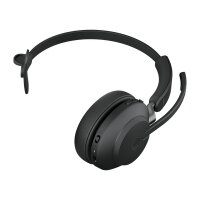 Jabra Evolve2 65 - MS Mono - Kopfhörer - Kopfband - Büro/Callcenter - Schwarz - Monophon - Bluetooth-Pairing - Multi-key - Abspielen/Pause - Track < - Ortung > - Lautstärke + - Lautsärke -