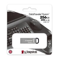 Kingston DataTraveler 256GB Kyson USB-Stick - 256 GB - USB Typ-A - 3.2 Gen 1 (3.1 Gen 1) - 200 MB/s - Ohne Deckel - Silber