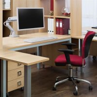 Ergotron HX Series 45-475-216 - Klemme - 19 kg - 124,5 cm (49") - 400 x 400 mm - Höhenverstellung - Weiß