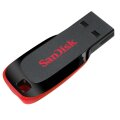 SanDisk Cruzer Blade - 16 GB - USB Typ-A - 2.0 - Ohne Deckel - 2,5 g - Schwarz - Rot