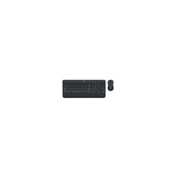 Logitech MK545 ADVANCED Wireless Keyboard and Mouse Combo - Volle Größe (100%) - Kabelgebunden - USB - QWERTZ - Schwarz - Maus enthalten