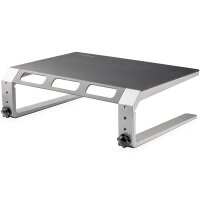 StarTech.com Monitorerhöhung - Stahl und Aluminium - Höhenverstellbar - Schwarz - Silber - 81,3 cm (32") - 10 kg - Aluminium - Stahl - 125 - 175 mm - 305 mm