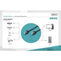 DIGITUS DK-1531-010/BL - CAT 5e SF-UTP Patchkabel, Cu, PVC AWG 26/7, Länge 1 m, Farbe Schwarz