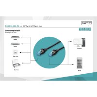 DIGITUS DK-1531-020/BL - CAT 5e SF-UTP Patchkabel, Cu, PVC AWG 26/7, Länge 2 m, Farbe Schwarz