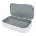 Manhattan UV-Desinfektionsbox mit kabellosem Induktionsladegerät für Smartphones - Sterilisator mit UV-Licht und 10 W Wireless Charger - für Handys - Masken - Kreditkarten und mehr - weiß - Weiß - 410 nm - UV-C - Kunststoff - CE FCC - USB