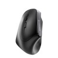 Cherry MW 4500 Links Kabellose 45 Grad Maus - Schwarz - USB - Linkshändig - Optisch - RF Wireless - 1200 DPI - Schwarz - Grau