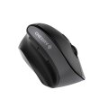 Cherry MW 4500 Links Kabellose 45 Grad Maus - Schwarz - USB - Linkshändig - Optisch - RF Wireless - 1200 DPI - Schwarz - Grau