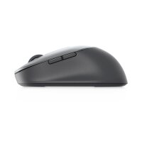 Dell Pro Plus-Maus – MS5320W - rechts - Optisch - RF Wireless + Bluetooth - 1600 DPI - Grau - Titan