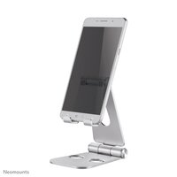 Neomounts by Newstar Faltbarer Telefonständer - Handy/Smartphone - Passive Halterung - Tisch/Bank - Indoor - Silber