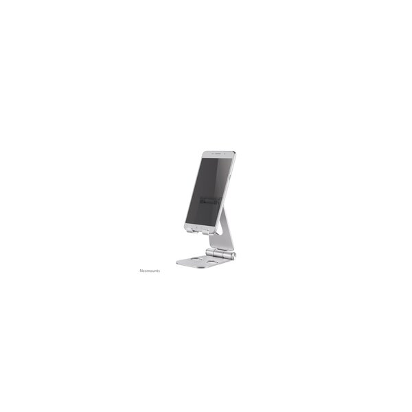 Neomounts DS10-160SL1 Telefon-Ständer bis zu 7" - faltbar - universal - Handy/Smartphone - Passive Halterung - Tisch/Bank - Drinnen - Silber
