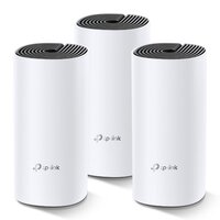 TP-LINK Deco M4(3-pack) - Wi-Fi 5 (802.11ac) - Dual-Band (2,4 GHz/5 GHz) - Eingebauter Ethernet-Anschluss - Schwarz - Weiß - Tabletop-Router