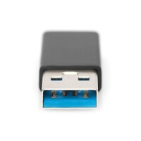 DIGITUS AK-300524-000-S - USB Typ-C Adapter, Typ A to C M/F, 3A, 5GB, 3.0 Version, schwarz