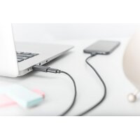 DIGITUS AK-300524-000-S - USB Typ-C Adapter, Typ A to C M/F, 3A, 5GB, 3.0 Version, schwarz