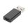 DIGITUS AK-300524-000-S - USB Typ-C Adapter, Typ A to C M/F, 3A, 5GB, 3.0 Version, schwarz