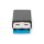 DIGITUS AK-300524-000-S - USB Typ-C Adapter, Typ A to C M/F, 3A, 5GB, 3.0 Version, schwarz