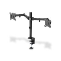 DIGITUS DA-90400 - Dual Monitor Klemm-Halterung 15-32", 2x 8 kg (max.), schwarz