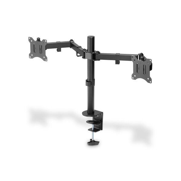 DIGITUS DA-90400 - Dual Monitor Klemm-Halterung 15-32", 2x 8 kg (max.), schwarz