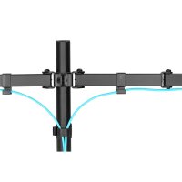 DIGITUS DA-90400 - Dual Monitor Klemm-Halterung 15-32", 2x 8 kg (max.), schwarz