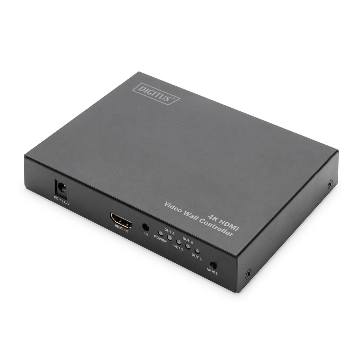 DIGITUS DS-43309 - HDMI 2x2 Videowand-Prozessor Unterstützt 4K@60Hz (4:4:4)