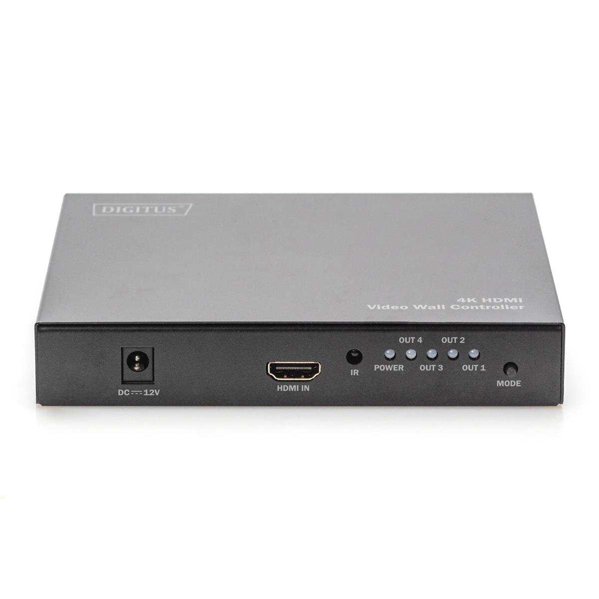 DIGITUS DS-43309 - HDMI 2x2 Videowand-Prozessor Unterstützt 4K@60Hz (4:4:4)