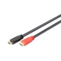 DIGITUS AK-330105-150-S - HDMI High Speed Anschlusskabel, Typ A, m/ amp. St/St, 15.0m, Full HD, CE, gold, sw