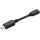 DIGITUS AK-340400-001-S - DisplayPort Adapterkabel, DP - HDMI Typ A St/Bu, 0.15m,m/Verriegelung, DP 1.1a komp., CE, sw