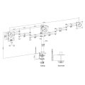 Neomounts NM-D135D3BLACK Monitorarm 10-27" - Klemme/Durchführung - 25,4 cm (10") - 68,6 cm (27") - 100 x 100 mm - Höhenverstellung - Schwarz