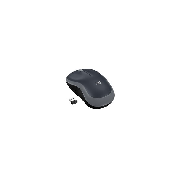 Logitech M185 - Beidhändig - Optisch - RF Wireless - 1000 DPI - Grau