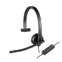 Logitech USB Headset H570e - Kopfhörer - Kopfband - Büro/Callcenter - Schwarz - Monophon - Verkabelt