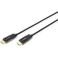 DIGITUS AK-330126-200-S - HDMI AOC Hybrid-Glasfaser Anschlusskabel, Typ A M/M, 20m, UHD 8K@60Hz, CE, gold, bl