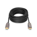 DIGITUS AK-330126-200-S - HDMI AOC Hybrid-Glasfaser Anschlusskabel, Typ A M/M, 20m, UHD 8K@60Hz, CE, gold, bl