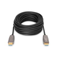 DIGITUS AK-330126-300-S - HDMI AOC Hybrid Glasfaser Anschlusskabel, Typ A M/M, 30m, UHD 8K@60Hz, CE, gold, bl