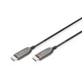 DIGITUS AK-330126-300-S - HDMI AOC Hybrid Glasfaser Anschlusskabel, Typ A M/M, 30m, UHD 8K@60Hz, CE, gold, bl