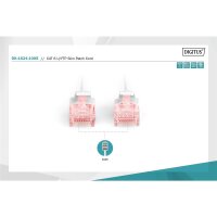 DIGITUS DK-1624-100S - CAT 6 U-FTP Slim Patchkabel, Cu, LSZH AWG 28/7, Länge 10 m, Farbe grau