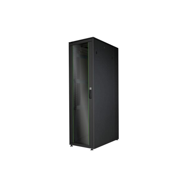 DIGITUS DN-19-42U-6/10-B-1 - 42HE Netzwerkschrank, Unique 2053x600x1000 mm, Farbe Schwarz (RAL 9005)
