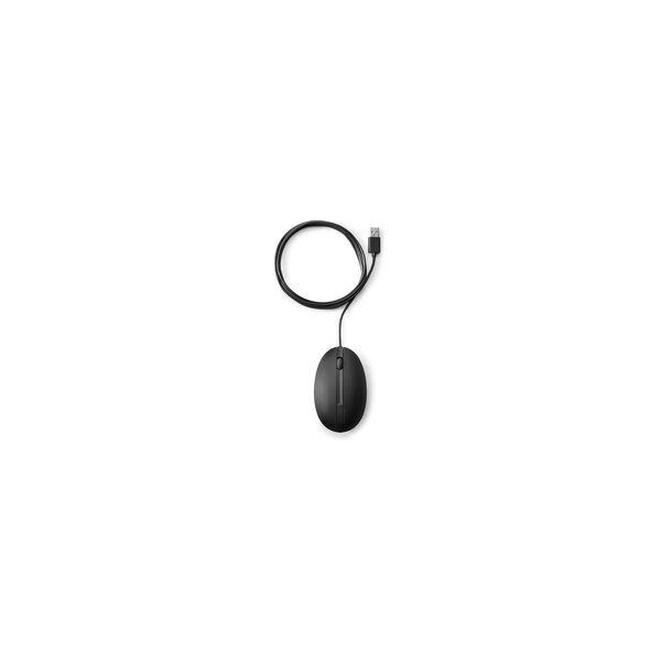 HP 320M-Maus für Desktop-PC - kabelgebunden - Beidhändig - Optisch - USB Typ-A - 1000 DPI - Schwarz