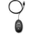 HP 320M-Maus für Desktop-PC - kabelgebunden - Beidhändig - Optisch - USB Typ-A - 1000 DPI - Schwarz