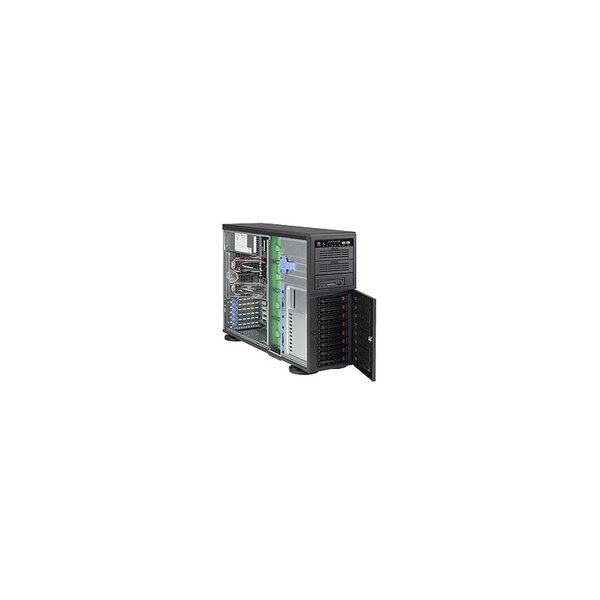 Supermicro CSE-743TQ-903B-SQ - Full Tower - Server - Schwarz - ATX - EATX - micro ATX - 4U - Ventilatorausfall - HDD - Netzwerk - Leistung - Status