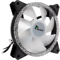 Inter-Tech Argus RS-07 - Ventilator - 12 cm - 900 RPM - 59,81 m³/h - Schwarz - Weiß