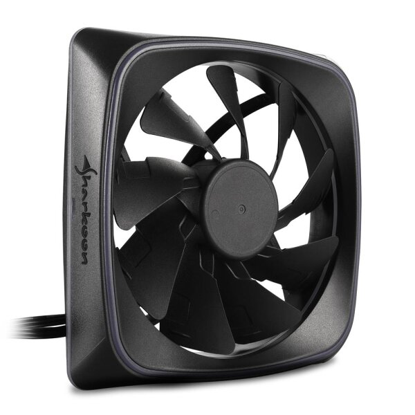 Sharkoon RGB SHARK Lights - Ventilator - 12 cm - 1000 RPM - 15,2 dB - 56 m³/h - Schwarz