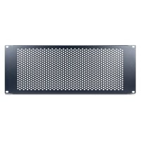 Inter-Tech IPC 19" Lochblende 4HE 178x482x11mm RAL 9005 - Zubehör Stromversorgung