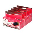 Patronenset 5 teilig  CLI-551C-M-Y-Bk + PGI 550bk mit Chip für Canon Drucker - 4 schmale und 1 breite Patrone