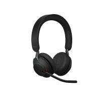 Jabra Evolve2 65 - MS Stereo - Kopfhörer - Kopfband - Büro/Callcenter - Schwarz - Binaural - Bluetooth-Pairing - Multi-key - Abspielen/Pause - Track < - Ortung > - Lautstärke + - Lautsärke -