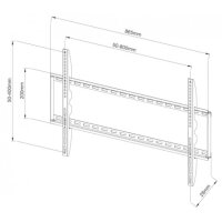 Techly Wandhalterung für LCD TV LED...